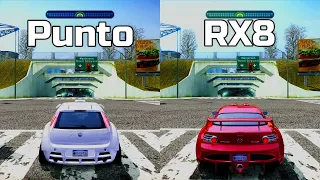 NFS Most Wanted: Fiat Punto vs Mazda RX8 - Drag Race