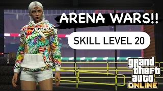 How to get to skill level 20 in Arena Wars - The fastest method - GTA Online - Tier 4 Rewards