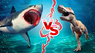 Megalodonte VS T-Rex, Lo Scontro Finale