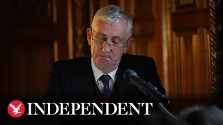 Sir Lindsay Hoyle breaks down in tears as he gives speech recalling daughter's suicide