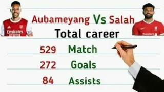 🔥MOHAMED SALAH VS AUBAMEYANG🔥TOTAL STATS COMPARISON