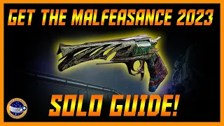 Destiny 2   How To Get  The Malfeasance In 2023 SOLO! Darkness In The Light Complete Guide!