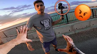 Escaping Angry Vlogger 😡 (First Person Parkour POV CHASE in ROMANIA )