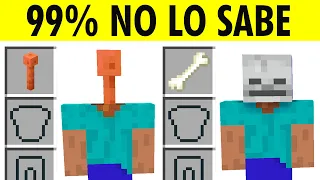 50 Cosas que SEGURO NO SABIAS de OBJETOS Minecraft