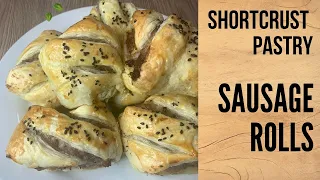 PUFF PASTRY SAUSAGE ROLLS | EASY SAUSAGE ROLLS RECIPE