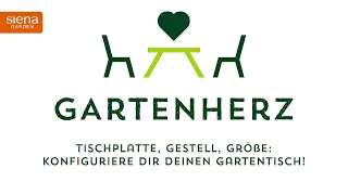 Der Gartentisch als Mittelpunkt im Grünen: Das Gartenherz