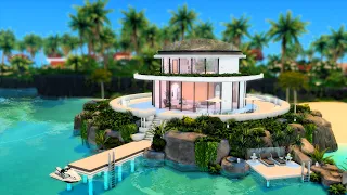 Futuristic Beach House | The Sims 4 | Stop Motion Build | NO CC