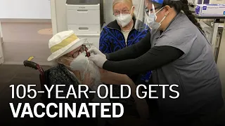 105-Year-Old, Survivor of 2 Pandemics, Gets Vaccinated