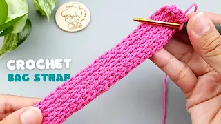 🧶One of The Best How to Crochet Bag Strap or Crochet a Cord Step by Step | ViVi Berry Crochet