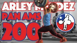 Arley Mendez Part 1/2 (140kg Snatch + 200kg C&J + 210kg Clean) - 2018 Pan Ams Training Hall [4k 60]