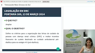 Web Aula: Cuidado da pessoa com Doença Renal Crônica na Atenção Básica