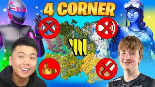 The 4 Corner Challenge in Fortnite! (EXTREME)