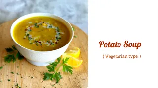 The healthy potato soup , enriched with nutritional vegetables.