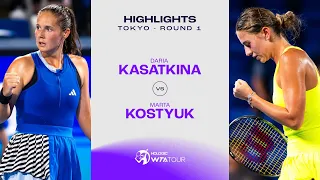 Daria Kasatkina vs. Marta Kostyuk | 2023 Tokyo Round 1 | WTA Match Highlights