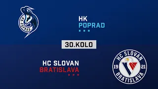 30.kolo HK Poprad - HC Slovan Bratislava HIGHLIGHTS