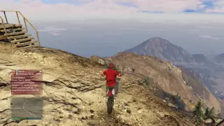 GTAV: Mount Chiliad descent goes wrong.... then very right.