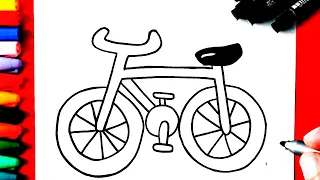 HOW TO DRAW A BIKE VERY EASY