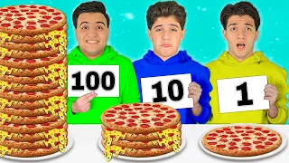 تحدي لا تختار الرقم الخطأ ❌ كلنا اكبر كمية بيتزا 🍕 في العالم 😱 نهاية صادمة 🔥 !