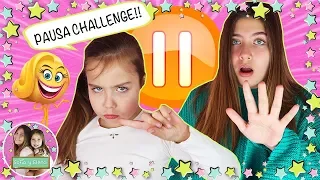 ⏸ PAUSE CHALLENGE 🕛 24 HORAS con mi FAMILIA 👪 DEJAMOS a MI HERMANA en PAUSA y NOS VAMOS SIN ELLA ⏸