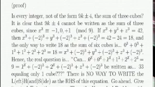 Uncracked Problem with 42 - MYSTERY SOLVED!!!