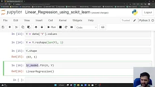 scikit-learn: Linear regression implementation | sklearn