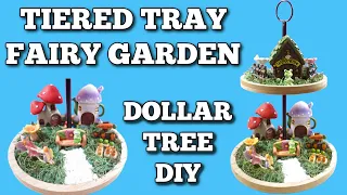 Easy Dollar Tree Tiered Tray Diy Using all Dollar Tree Items