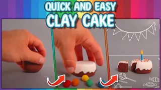 How To Make a Clay Cake - Quick and Easy
