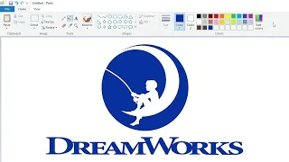 How to draw the DreamWorks logo using MS Paint | How to draw on your computer