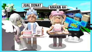 Aku Dan Adiku Dipaksa Untuk Jualan Kue Donat Di Roblox Brookhaven ft @Shasyaalala