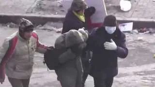 На Грушевского продолжаются столкновения 20 01 2014