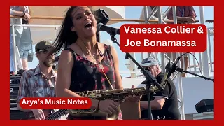 Vanessa Collier playing the blues with Joe Bonamassa