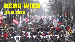 POLIZEI-GROßEINSATZ bei DEMO in Wiener Innenstadt  |  29.01.2022