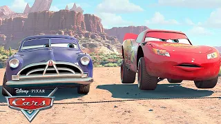 Lightning McQueen and Doc Hudson Make a Bet | Pixar Cars