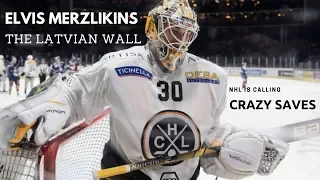 Elvis Merzlikins | The Latvian Wall - NHL is calling | Crazy Saves