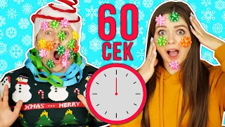 Успеть за 60 секунд! Новогодняя одна минута челлендж 🐞 Эльфинка