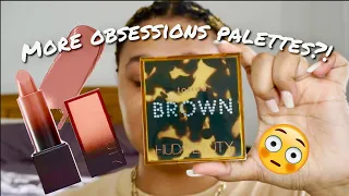 HUDA BEAUTY TOFFEE BROWN OBSESSIONS PALETTE & POWER BULLET CREAM GLOW LIPSTICK! 💄