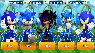 Sonic Dash - Sonic.EXE vs Sonic vs Movie Sonic defeat All Bosses Zazz Eggman All Characters Unlocked