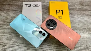 Realme P1 5g vs Vivo T3 5g - Best konsa ? | Gaming Processor 🎮| Best Camera 📸 | Fast charging ⚡️