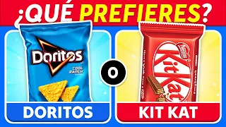 ¿Qué PREFIERES? Comida DULCE vs SALADO 🍔🍫