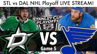 Blues vs Stars NHL Playoff Game 5 LIVE STREAM! (Round 2 Stanley Cup Series STL/DAL Reaction)