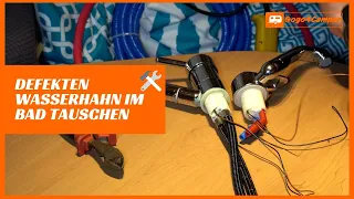 12V-Wasserhahn warm/kalt im Bad vom Wohnwagen / Wohnmobil wechseln [Einhebelmischer Comet] | DIY