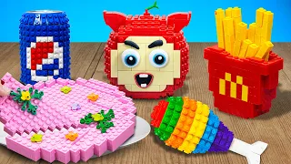 LEGO Cooking in real life: How to make Domino's Pizza | Stop Motion & ASMR Funny Video