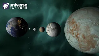 What If Uranus Moons Orbited Earth? Universe Sandbox