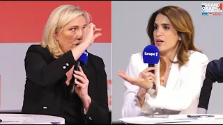 Marine Le Pen dans le Grand oral de la présidentielle Europe 1/ Paris Match/ Le JDD (intégrale)