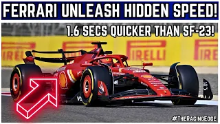 Ferrari UNLEASH The SF-24's HIDDEN SPEED! - 1.6 Secs Quicker Than SF-23! | F1 2024