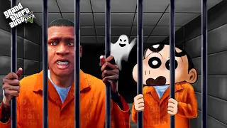 SHINCHAN AND FRANKLIN CAUGHT BY POLICE (GTA 5 PRISION ESCAPE) | THUGBOI MAX