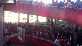 Tomahawk Chop leaving Arrowhead Stadium (Giants @ Chiefs, 9/29/2013)