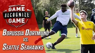 Seahawks Rookies Challenge World Cup Champ Mario Götze and Reyna in Skills Competition!