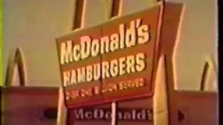 Compilation of late 1960s McDonalds Commercials Part 1 (USA)