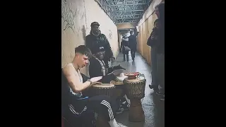 @RenMakesMusic 's djembe drums freestyle (Instagram Clips march 6th 2024)